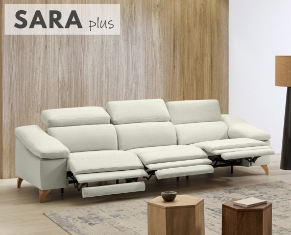 Sofá relax de tela Sara Plus de StyleKomfort - principal