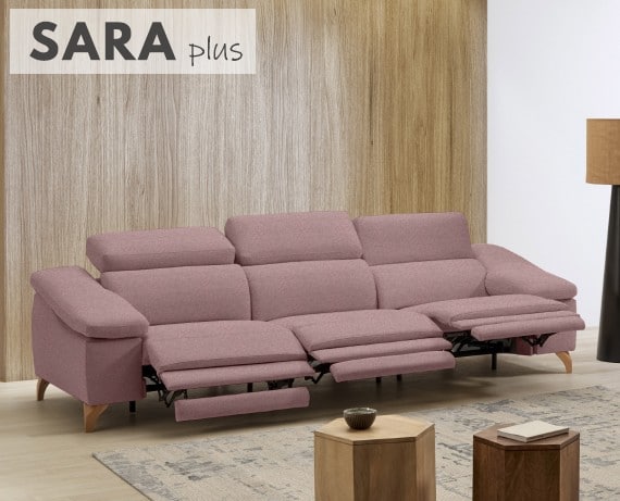 Sofá relax de tela Sara Plus de StyleKomfort - principal
