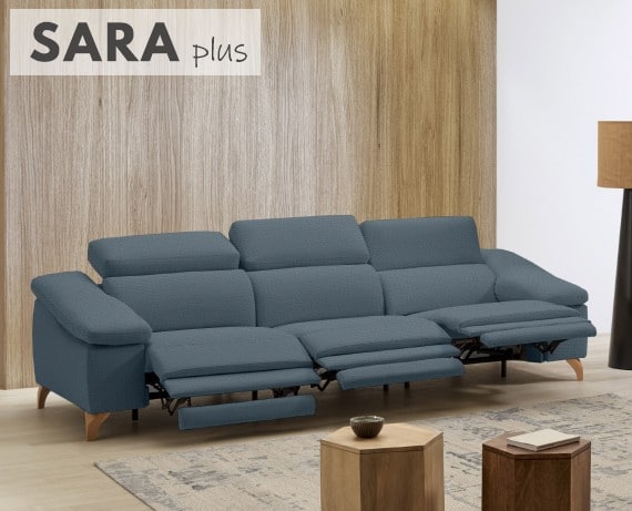 Sofá relax de tela Sara Plus de StyleKomfort - principal
