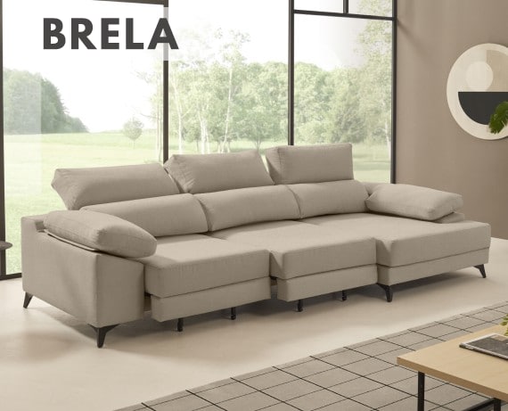 Sofá de tela Brela de HOME - principal