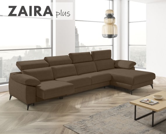 Sofá cama apertura italiana de tela Zaira Plus de StyleKomfort - principal