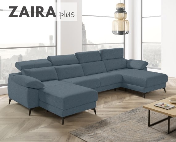 Sofá cama apertura italiana de tela Zaira Plus de StyleKomfort - principal