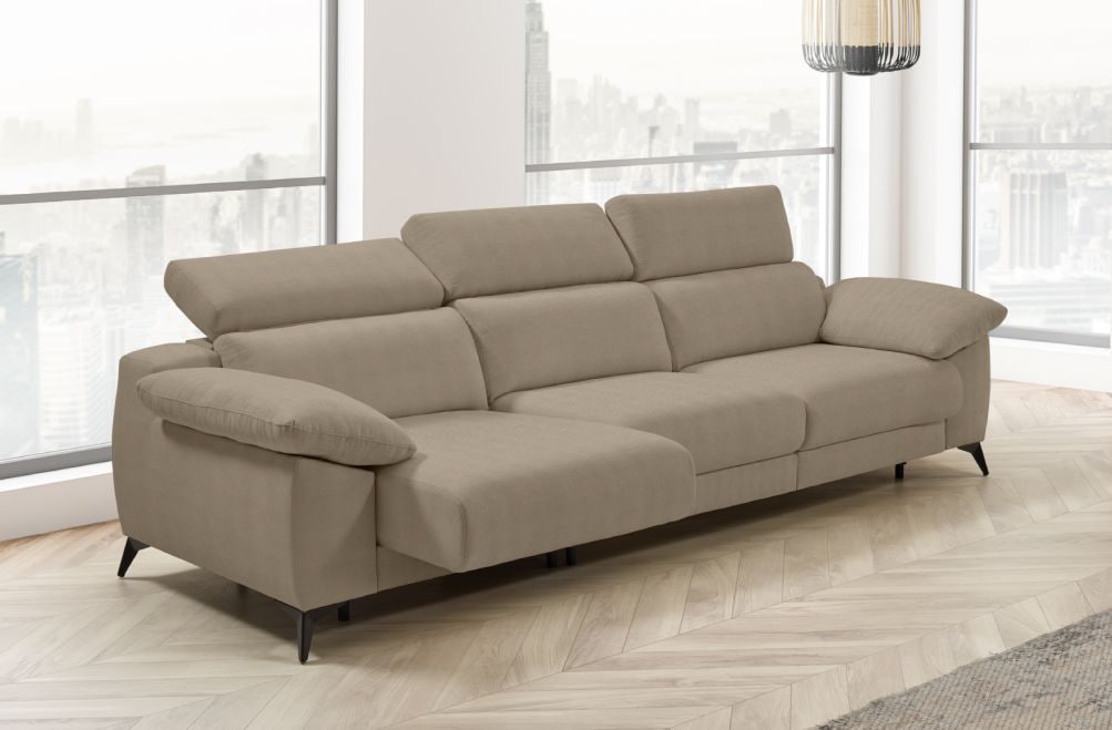 Sofá cama apertura italiana de tela Zaira Plus de StyleKomfort - principal