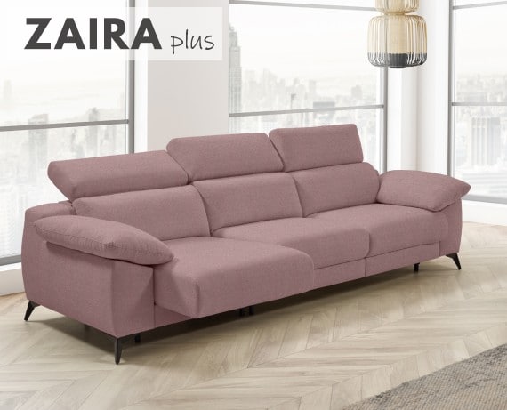 Sofá cama apertura italiana de tela Zaira Plus de StyleKomfort - principal
