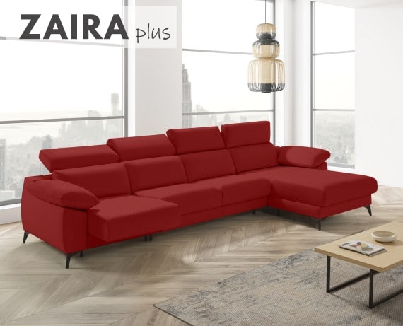 Sofá cama apertura italiana de tela Zaira Plus de StyleKomfort - principal