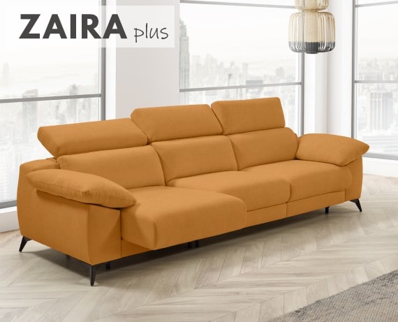 Sofá cama apertura italiana de tela Zaira Plus de StyleKomfort - principal