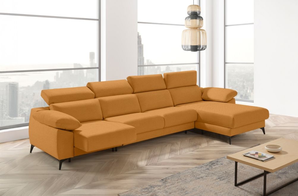 Sofá cama apertura italiana de tela Zaira Plus de StyleKomfort - principal