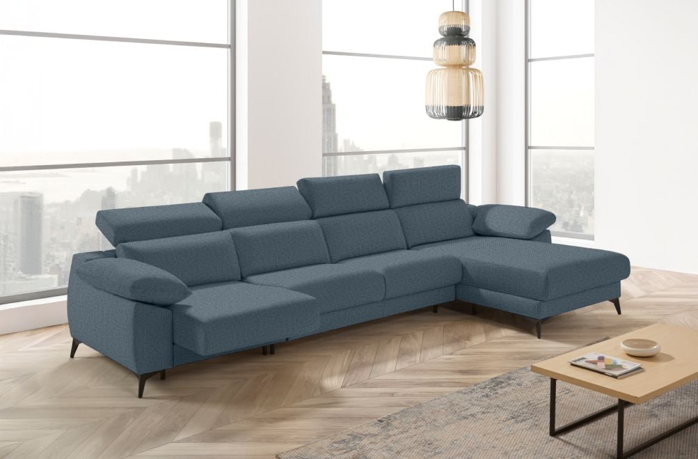 Sofá cama apertura italiana de tela Zaira Plus de StyleKomfort - principal