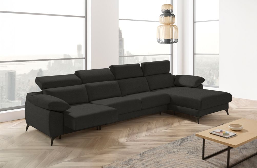 Sofá cama apertura italiana de tela Zaira Plus de StyleKomfort - principal