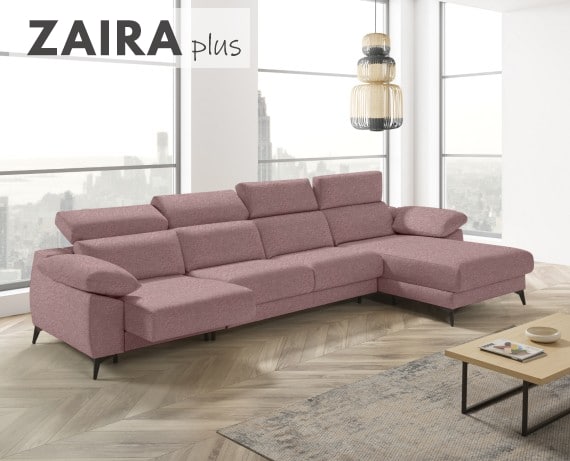 Sofá cama apertura italiana de tela Zaira Plus de StyleKomfort - principal