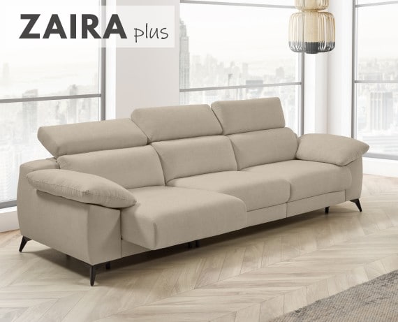 Sofá cama apertura italiana de tela Zaira Plus de StyleKomfort - principal