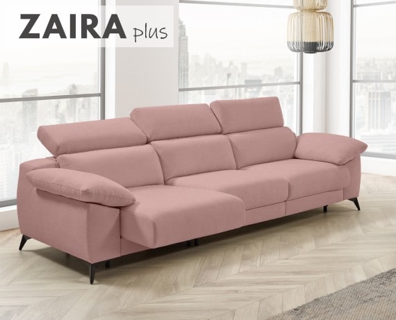 Sofá cama apertura italiana de tela Zaira Plus de StyleKomfort - principal