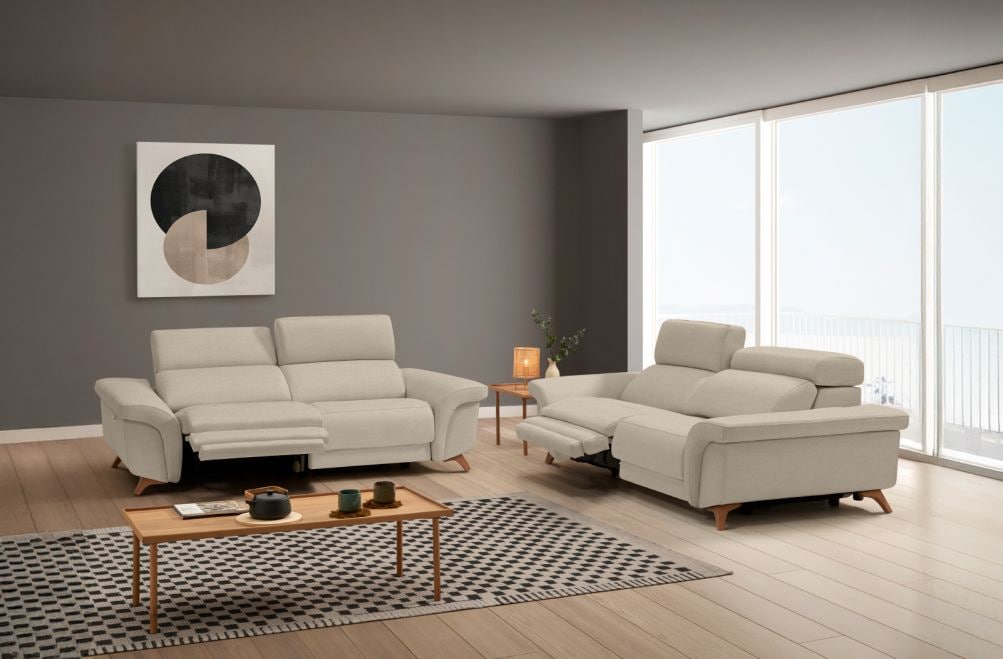 Sofá relax de tela Greta de HOME - principal