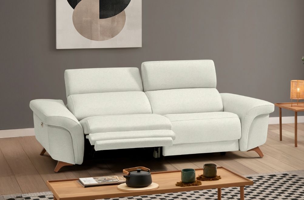 Sofá relax de tela Greta de HOME - principal