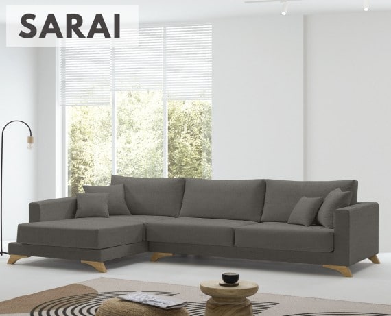 Sofá de tela Sarai de HOME - principal