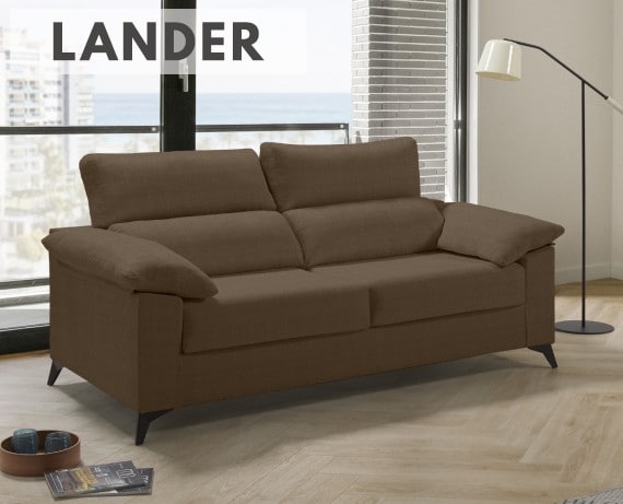 Sofá cama de apertura italiana de tela Lander de HOME - principal