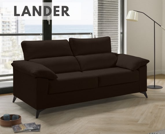 Sofá cama de apertura italiana de tela Lander de HOME - principal