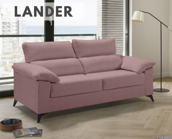 Sofá cama de apertura italiana de tela Lander de HOME - principal