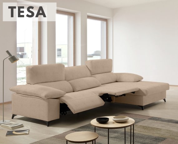 Sofá relax de tela Tesa de HOME - principal