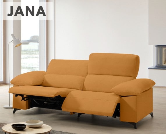 Sofá relax de tela Jana de HOME - principal