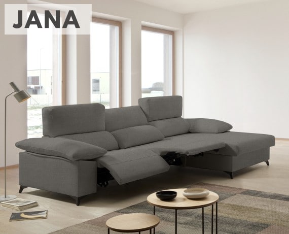 Sofá relax de tela Jana de HOME - principal