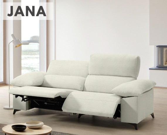 Sofá relax de tela Jana de HOME - principal