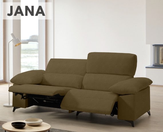 Sofá relax de tela Jana de HOME - principal