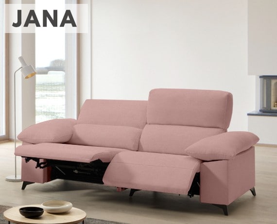 Sofá relax de tela Jana de HOME - principal
