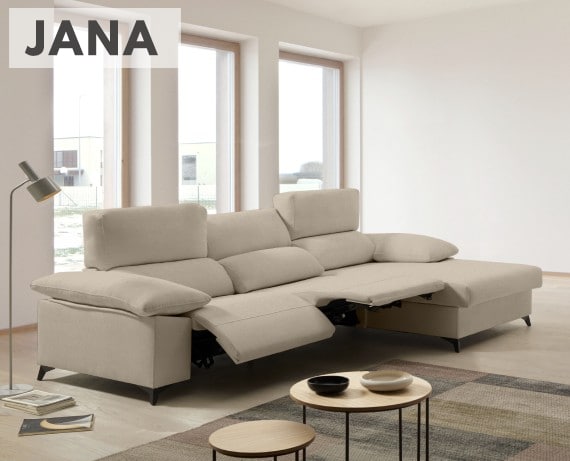 Sofá relax de tela Jana de HOME - principal