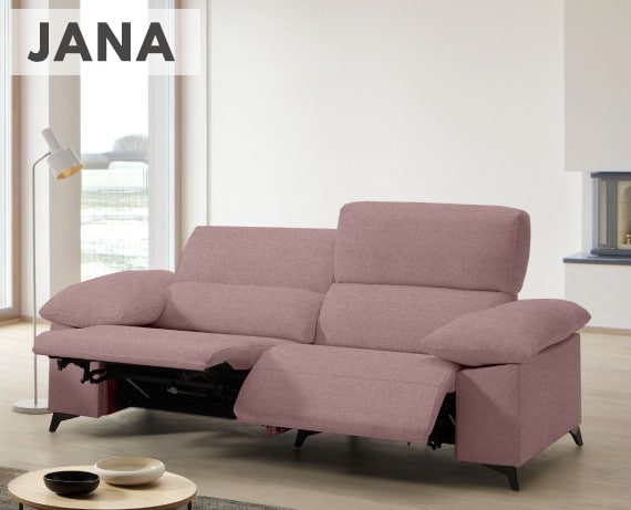 Sofá relax de tela Jana de HOME - principal