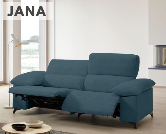 Sofá relax de tela Jana de HOME - principal
