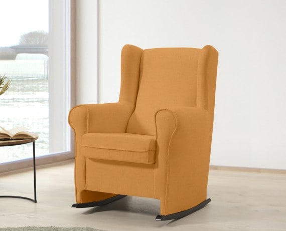 Sillón mecedor de tela Olivia de HOME - principal