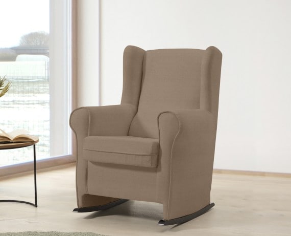 Sillón mecedor de tela Olivia de HOME - principal