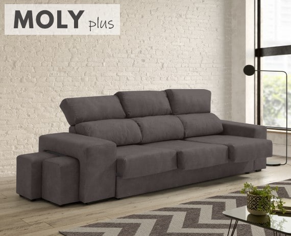 Sofá de tela Moly Plus de HOME - principal