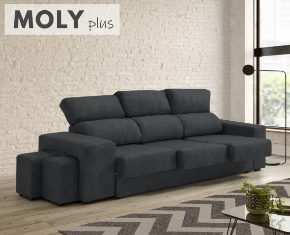 Sofá de tela Moly Plus de HOME - principal