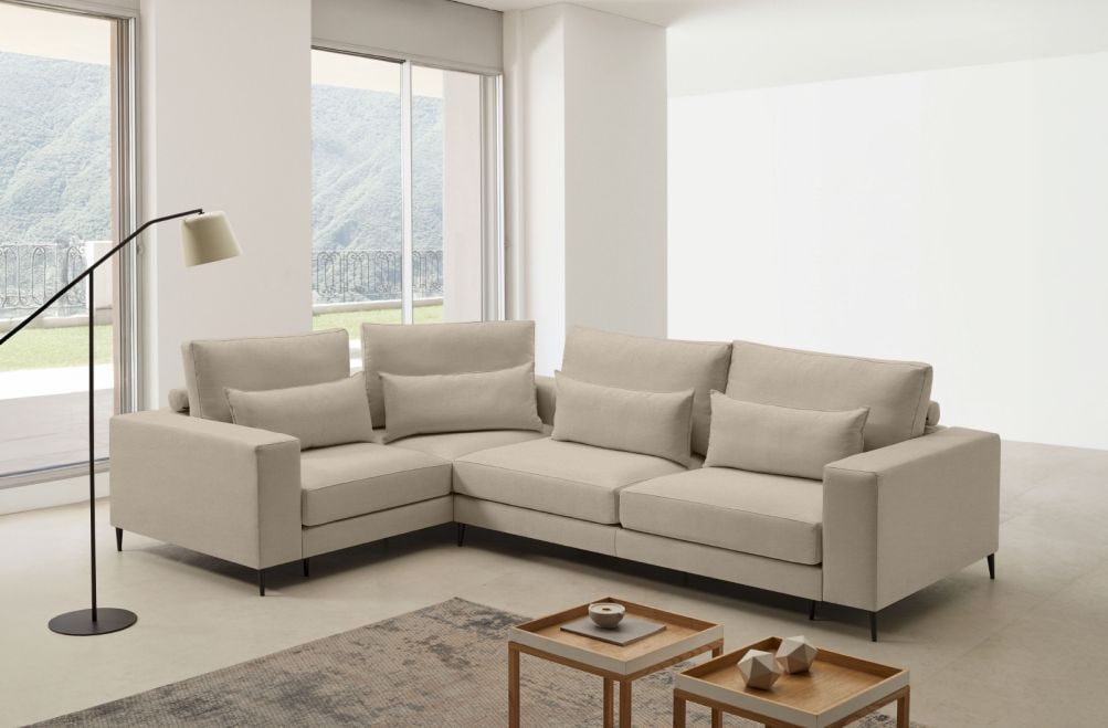 Sofá rinconera de tela Frida de HOME - principal