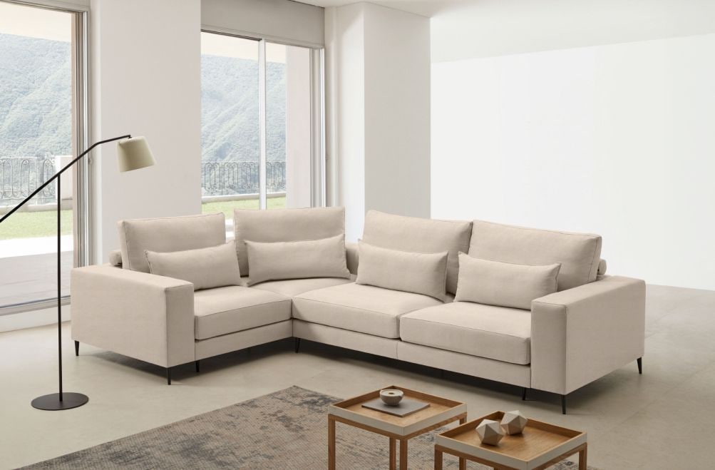 Sofá rinconera de tela Frida de HOME - principal