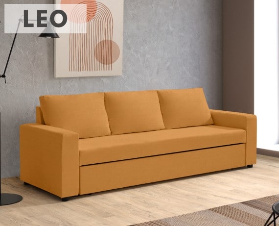 Sofá cama de tela Leo de HOME - principal