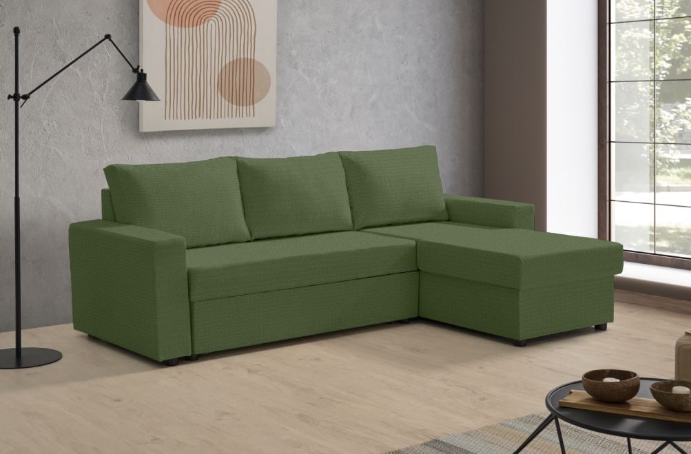 Sofá cama de tela Leo de HOME - principal