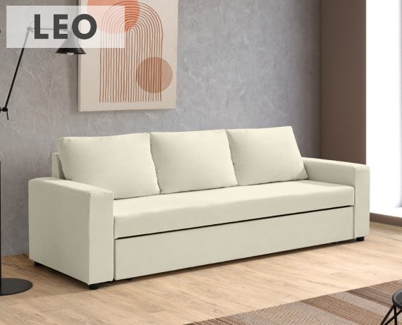 Sofá cama de tela Leo de HOME - principal