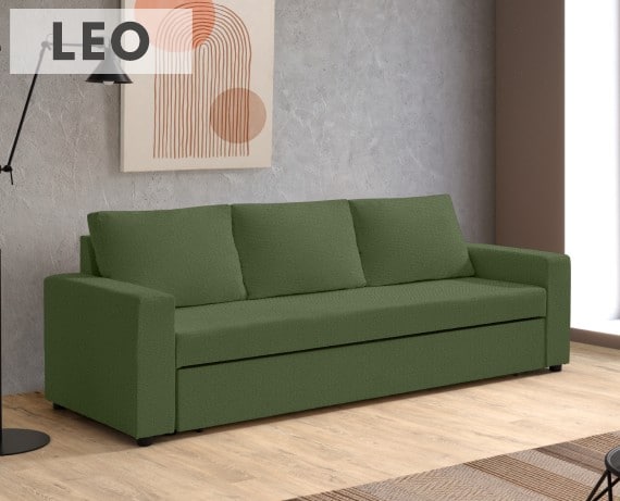 Sofá cama de tela Leo de HOME - principal