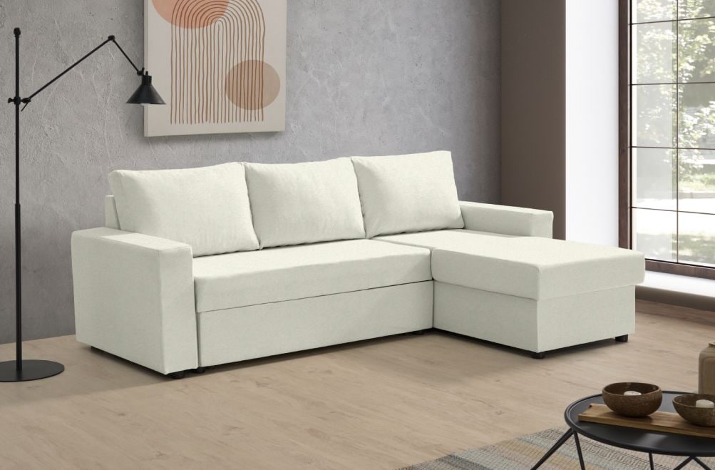 Sofá cama de tela Leo de HOME - principal