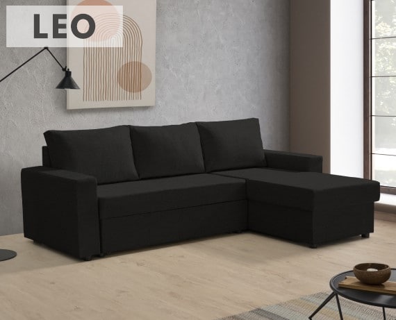 Sofá cama de tela Leo de HOME - principal