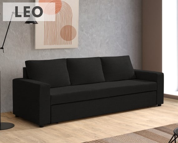 Sofá cama de tela Leo de HOME - principal