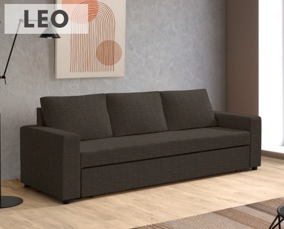Sofá cama de tela Leo de HOME - principal