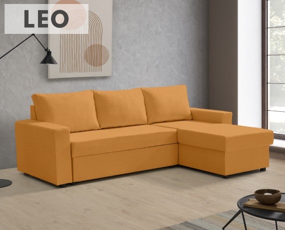 Sofá cama de tela Leo de HOME - principal