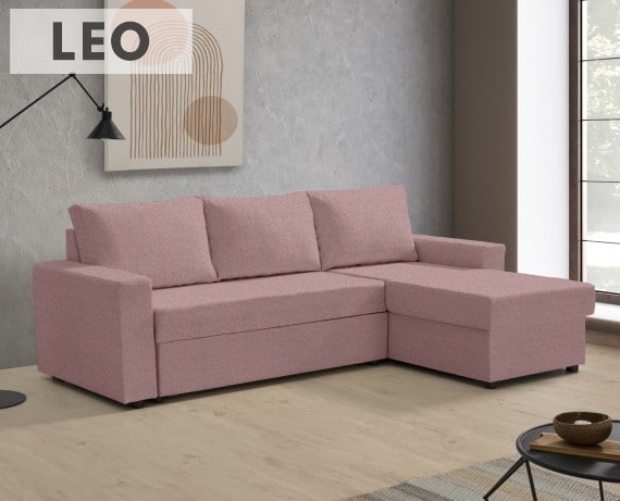 Sofá cama de tela Leo de HOME - principal