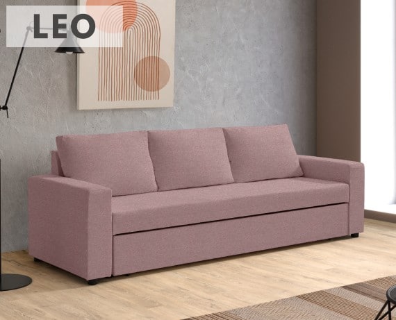 Sofá cama de tela Leo de HOME - principal