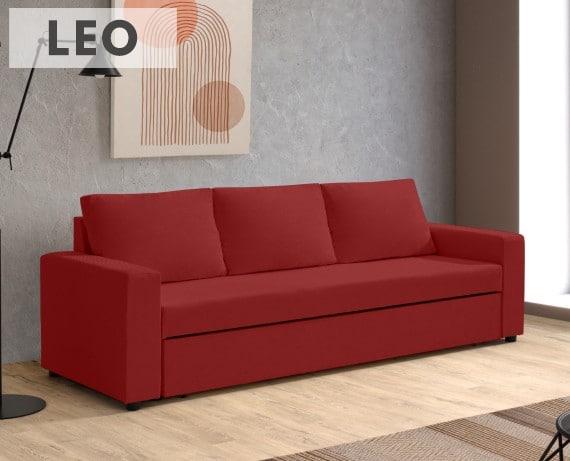 Sofá cama de tela Leo de HOME - principal
