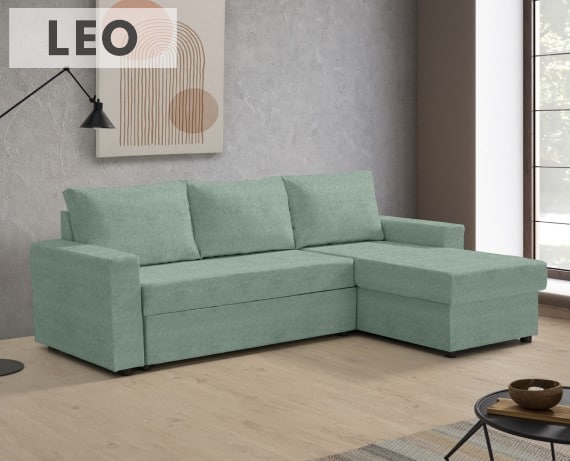 Sofá cama de tela Leo de HOME - principal